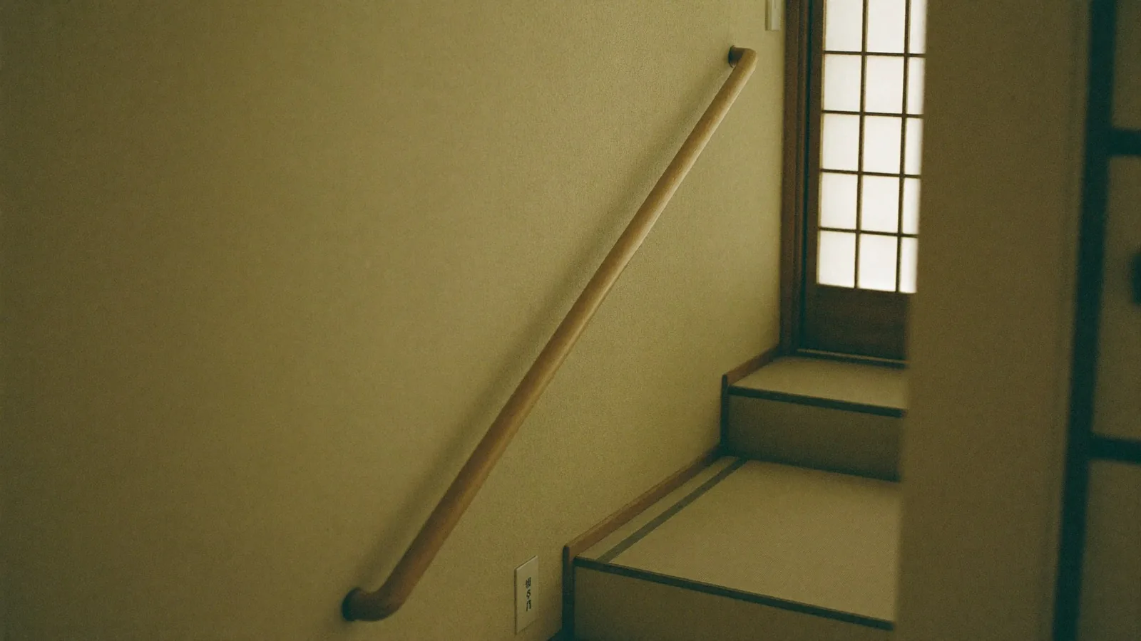 玄関の手すりと段差